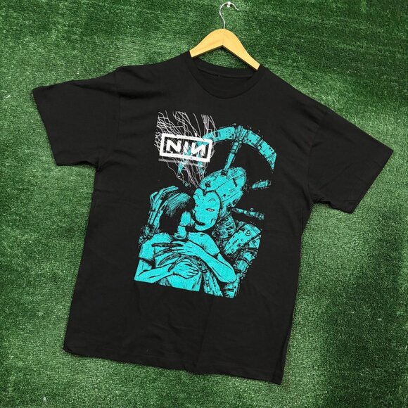 Nine Inch Nails With Teeth Tour Rock Band T-Shirt Size Large - Picture 3 of 4